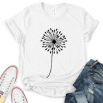 dandelion t shirt white