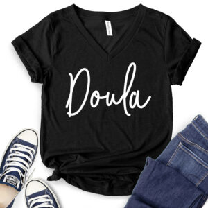 Doula T-Shirt V-Neck for Women 2