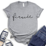 fiancee t shirt for women heather light grey