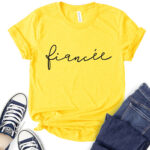 fiancee t shirt for women yellow