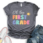 first-grade-t-shirt-for-women-heather-dark-grey