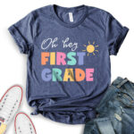 first-grade-t-shirt-for-women-heather-navy