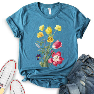 Flower Botanical T-Shirt for Women