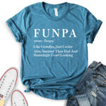funpa funny grandfather t shirt for women heather deep teal