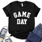 game day t shirt black