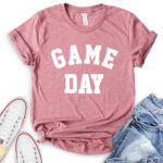 game day t shirt heather mauve
