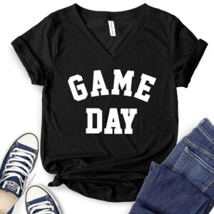 Game Day T-Shirt V-Neck for Women 2