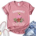 gramingo t shirt for women heather mauve