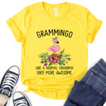 gramingo t shirt for women yellow