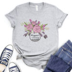 happiness is being a grammy t shirt for women heather light grey