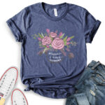 happiness is being a grammy t shirt for women heather navy