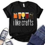 i like crafts t shirt black