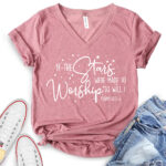 if the stars were made to worship so will i t shirt v neck for women heather mauve
