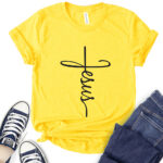 jesus t shirt for women yellow