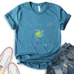 just a girl who loves turtle t shirt for women heather deep teal