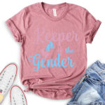 keeper of the gender t shirt for women heather mauve