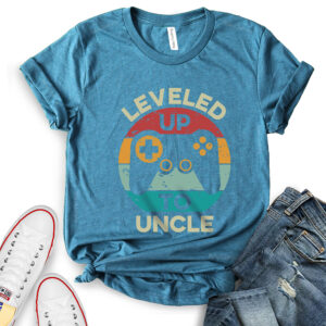 Leveled Up to Uncle Gamer T-Shirt for Women