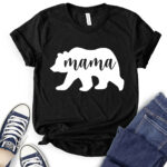 mama bear t shirt for women black