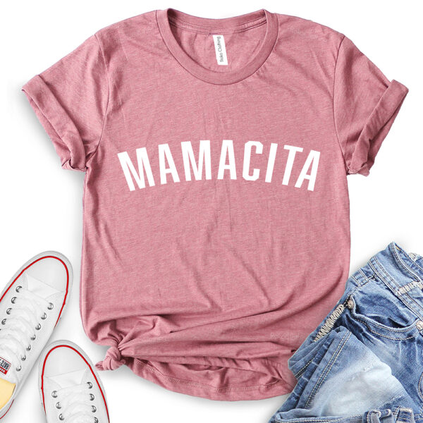 mamacita t shirt for women heather mauve