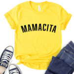 mamacita t shirt for women yellow