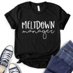 meltdown manager t shirt black