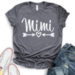 mimi t shirt for women heather dark grey