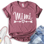 mimi t shirt heather maroon