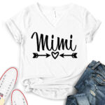mimi t shirt v neck for women white