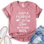 mom in love t shirt for women heather mauve