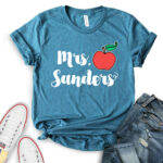 mrs-sanders-apple-t-shirt-for-women-heather-deep-teal