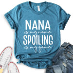 nana is my name t shirt for women heather deep teal
