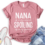 nana is my name t shirt for women heather mauve