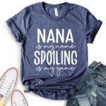 nana is my name t shirt heather navy