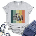 photography t shirt for women heather light grey