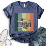 photography t shirt for women heather navy