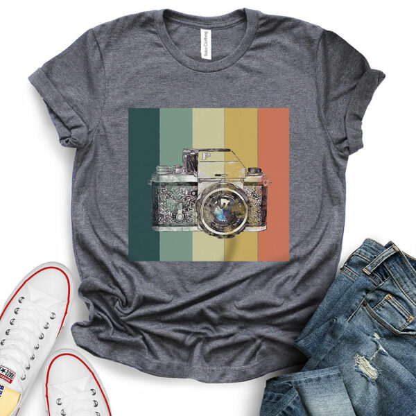 photography t shirt heather dark grey