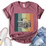photography t shirt heather maroon