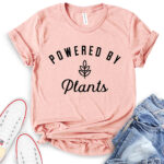 powered by plant t shirt heather peach