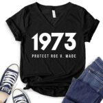 protect roe v wade 1973 t shirt v neck for women black