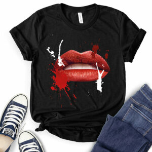 Red Lips T-Shirt for Women 2