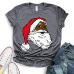 santa-t-shirt-for-women-heather-dark-grey
