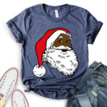 santa-t-shirt-for-women-heather-navy