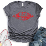 save the drama for your mama t shirt for women heather dark grey