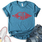 save the drama for your mama t shirt for women heather deep teal