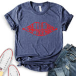 save the drama for your mama t shirt for women heather navy