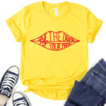 save the drama for your mama t shirt for women yellow