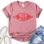 save the drama for your mama t shirt heather mauve