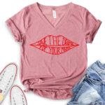 save the drama for your mama t shirt v neck for women heather mauve