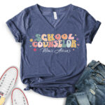 school-counselor-v-neck-t-shirt-for-women-heather-navy