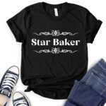 star baker t shirt black